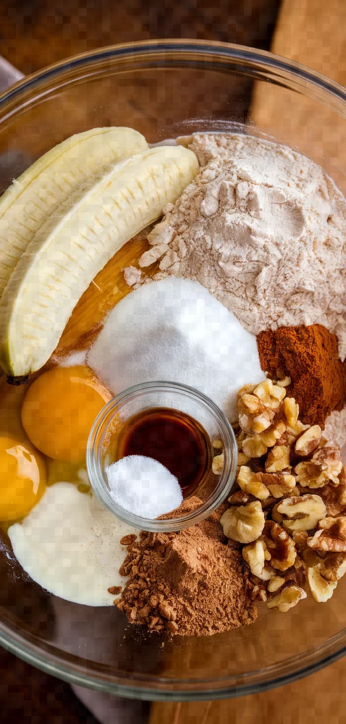 Ingredients photo for Banana Loaf Bread Recipe