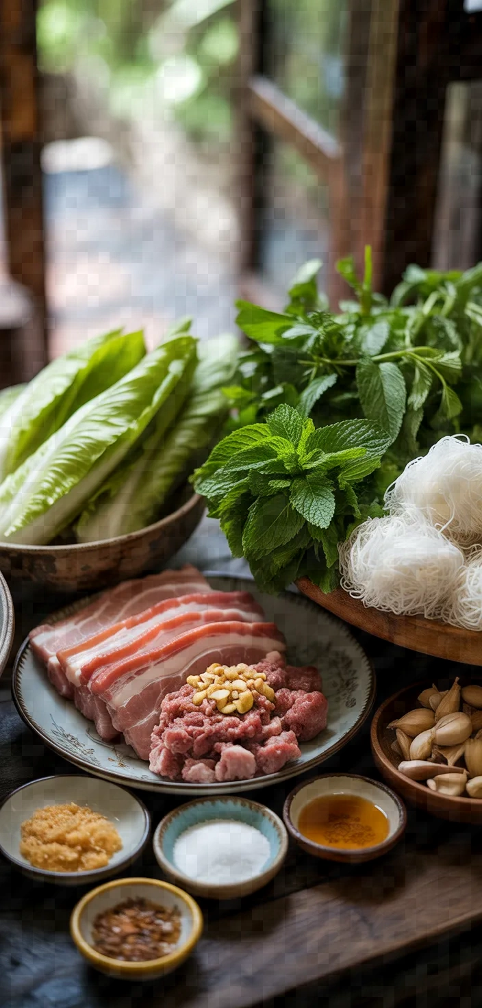 Ingredients photo for Bun Cha Hanoi Recipe
