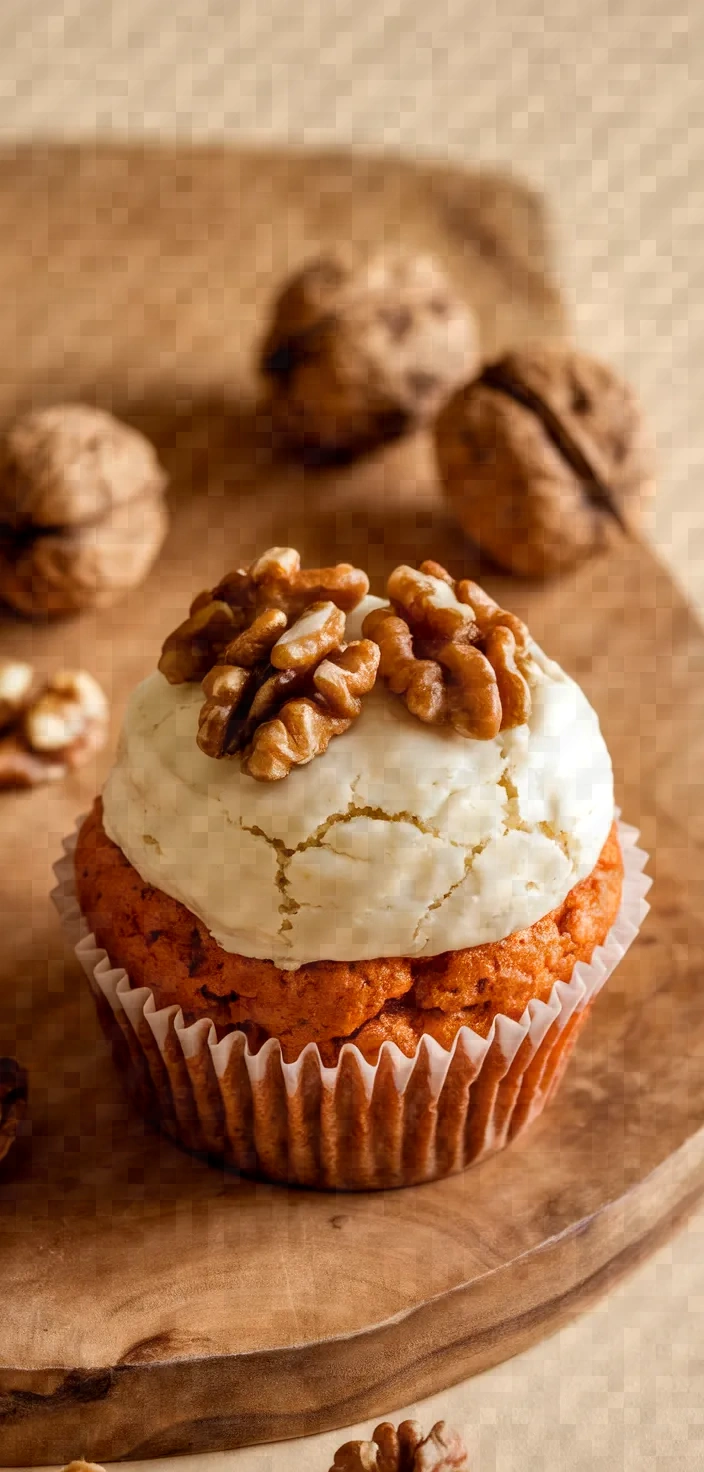 Carrot Cupcake With Caramelized Walnuts Recipe