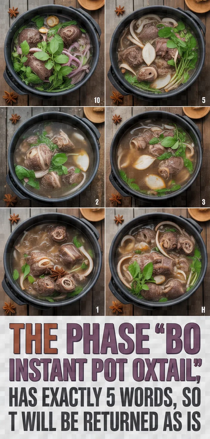 A photo of Pho Bo Instant Pot Oxtail Recipe