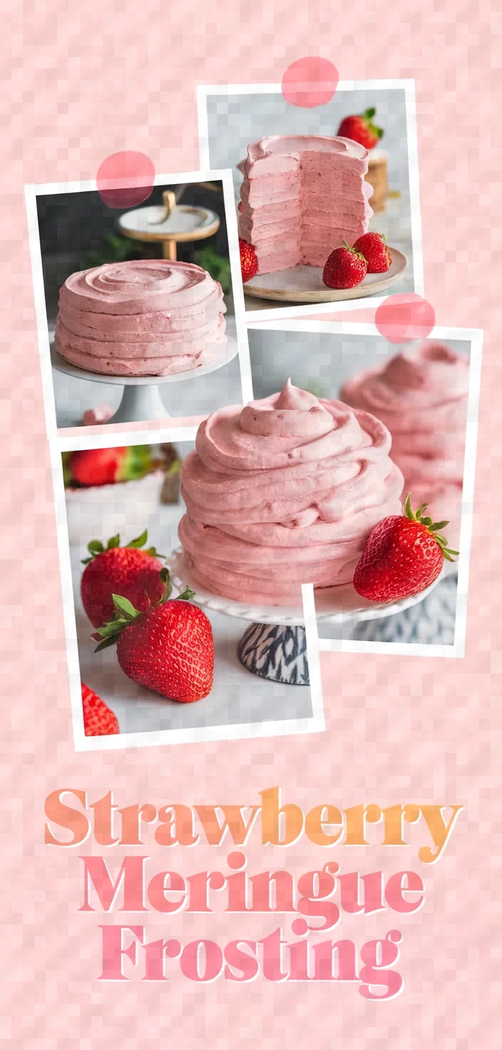 A photo of Strawberry Swiss Meringue Buttercream Frosting Recipe