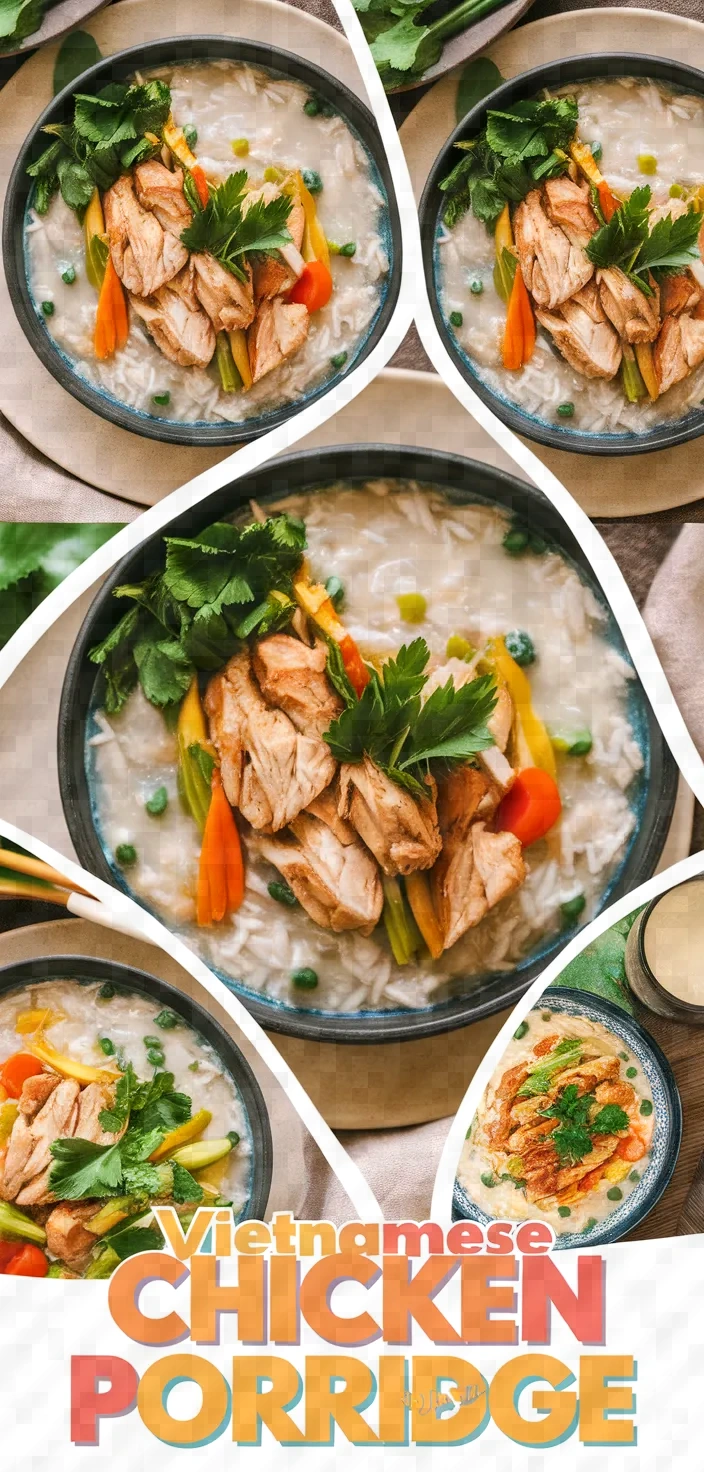 A photo of Vietnamese Chicken Porridge Chao Ga Recipe