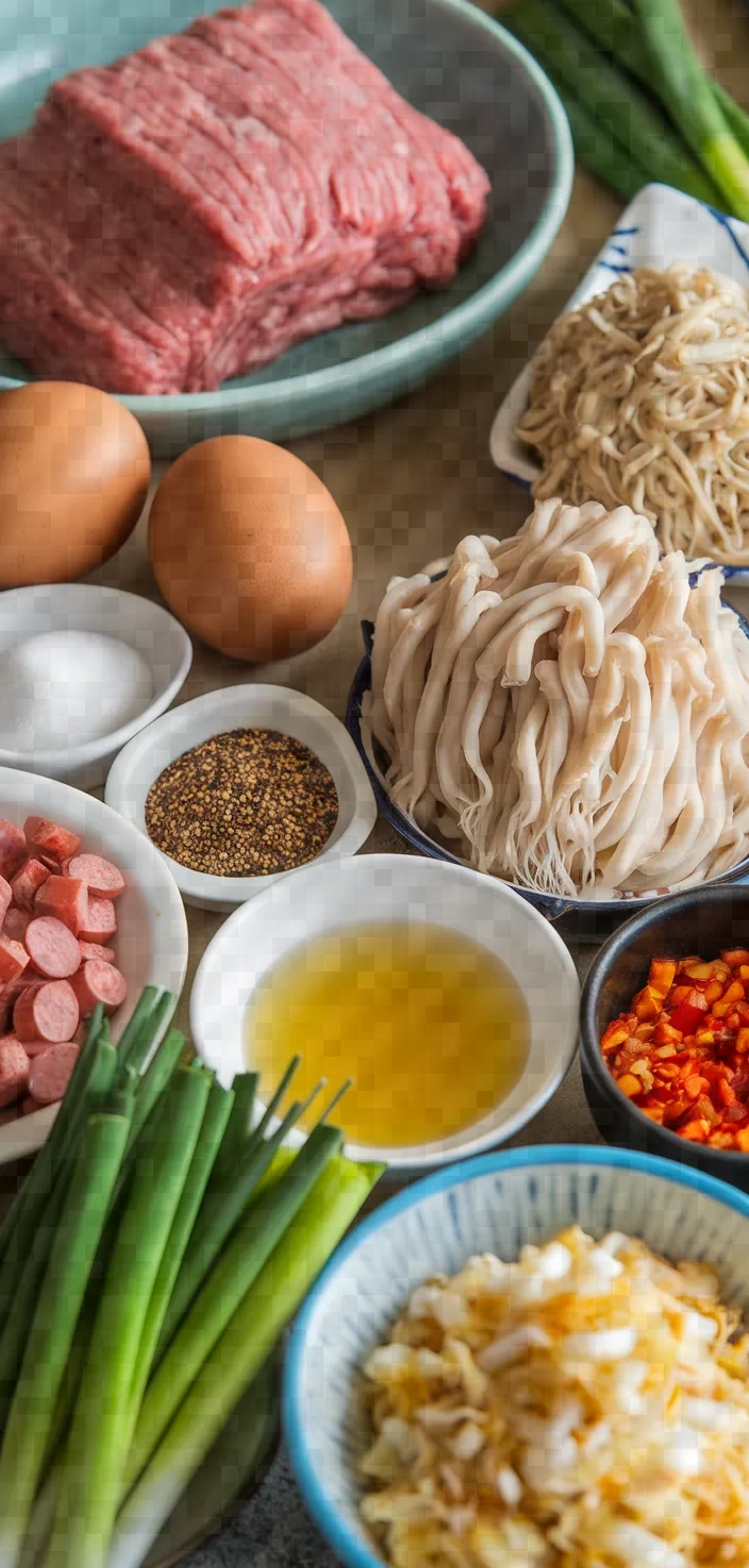 Ingredients photo for Vietnamese Meatloaf Mam Chung Recipe