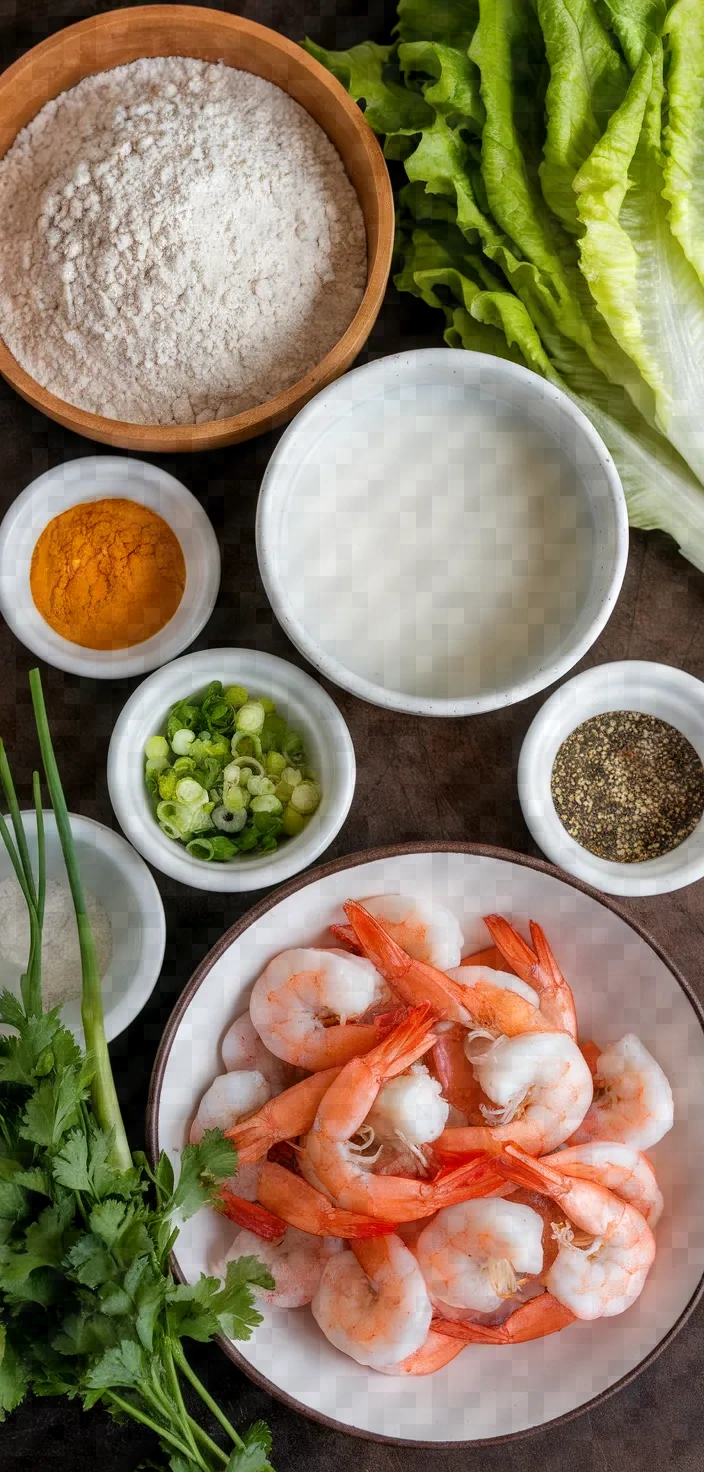 Ingredients photo for Vietnamese Mini Savory Pancakes Banh Khot Recipe
