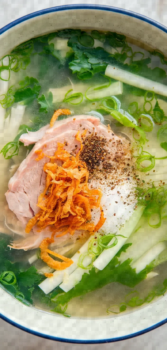 Ingredients photo for Vietnamese Mustard Green Soup Canh Cai Be Xanh Recipe
