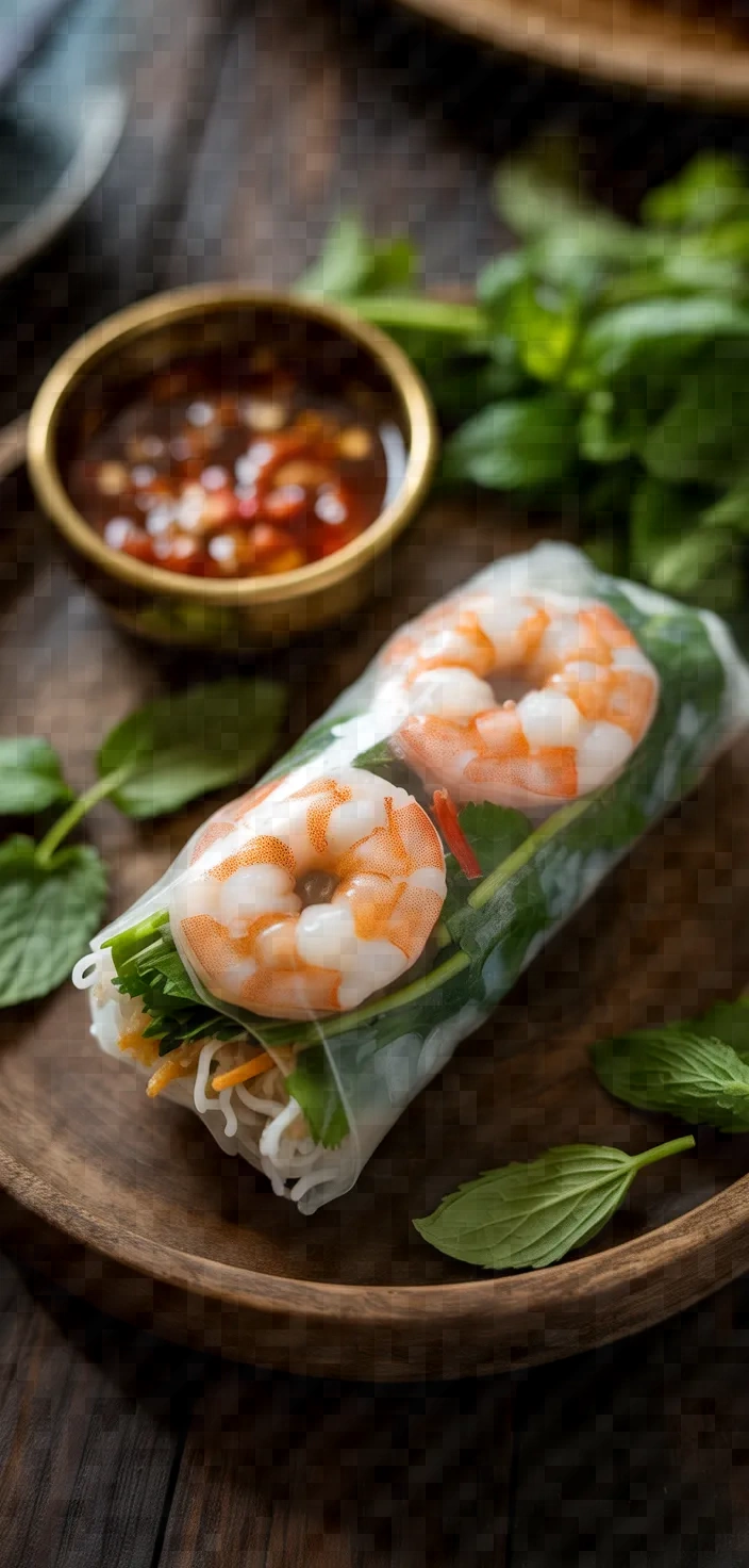 Photo of Vietnamese Shrimp Egg Roll Appetizer Cha Gio Cuon Tom Recipe