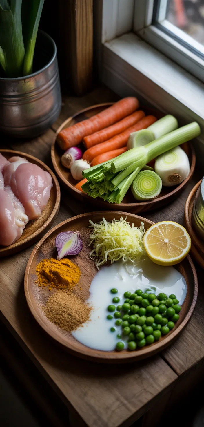 Ingredients photo for Anti Inflammatory Turmeric Chicken Soup Recipe