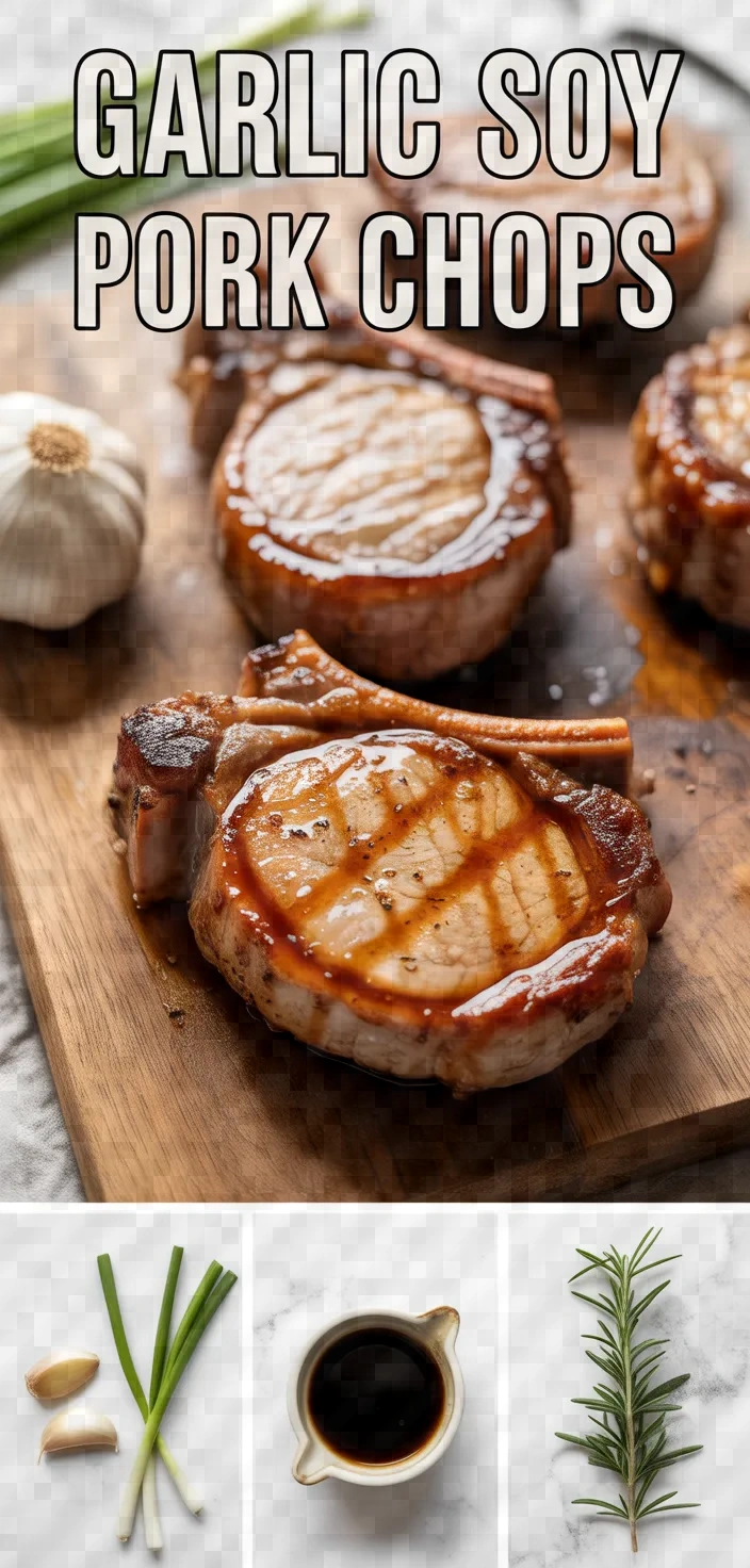 A photo of Garlic Soy Pork Chops Recipe