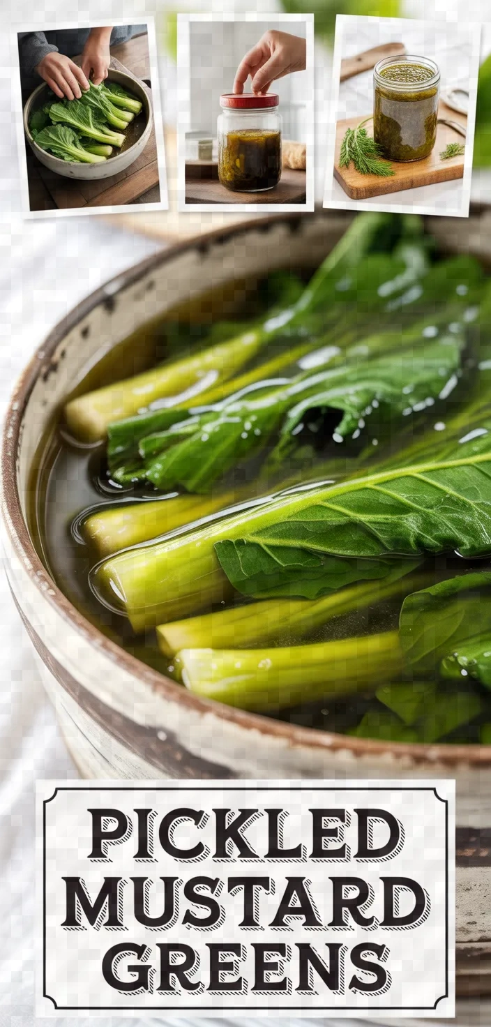 A photo of Pickled Mustard Greens Recipe
