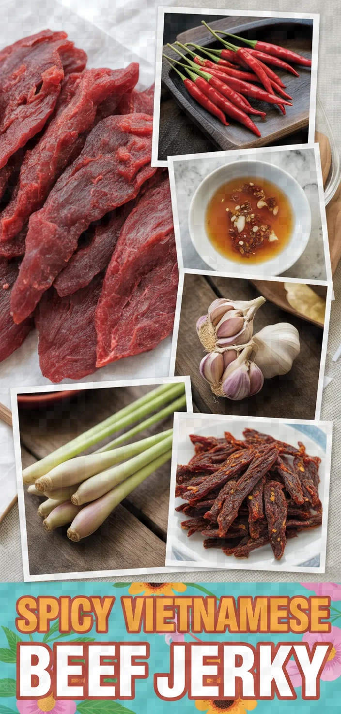 A photo of Spicy Vietnamese Beef Jerky Recipe