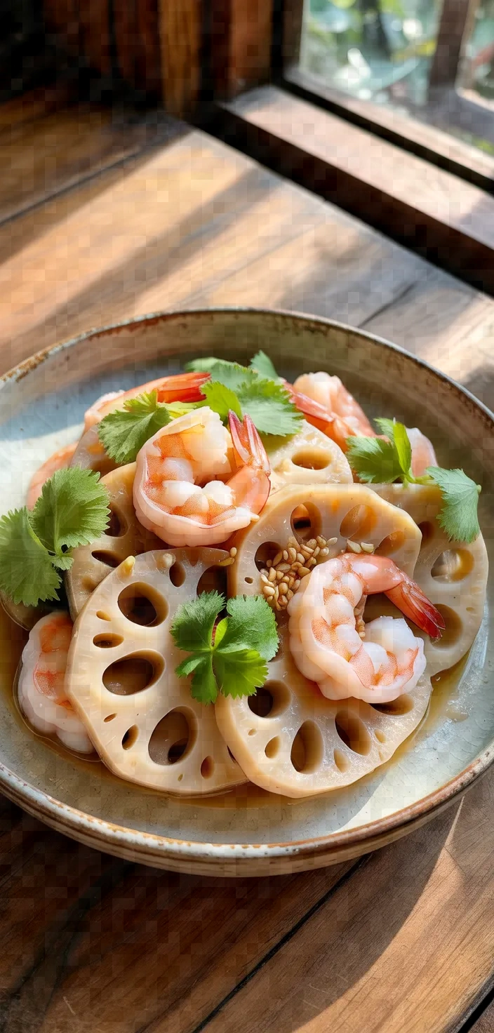 Photo of Lotus Root Shrimp Salad Recipe