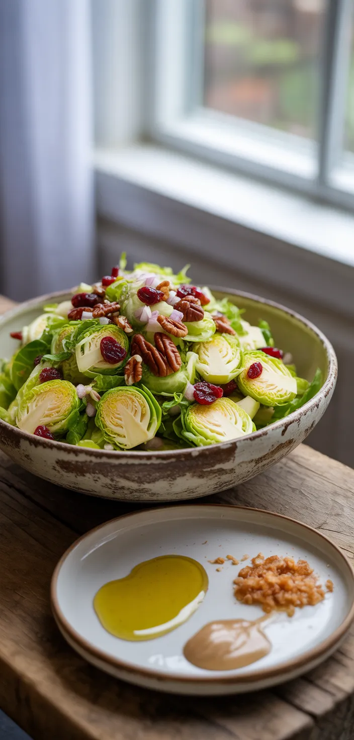 Ingredients photo for Raw Shaved Brussels Sprouts Salad Recipe