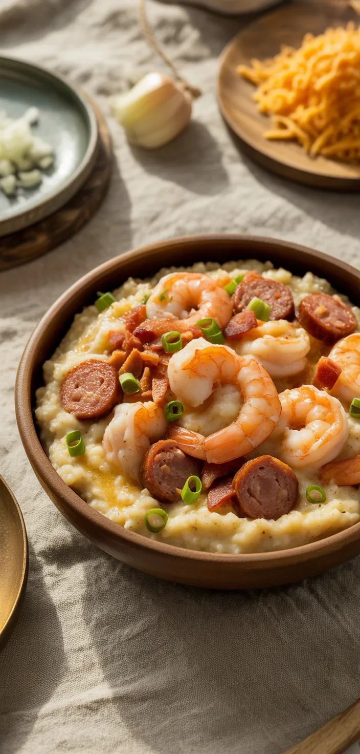 Ingredients photo for Creamy Lowcountry Shrimp And Grits Recipe