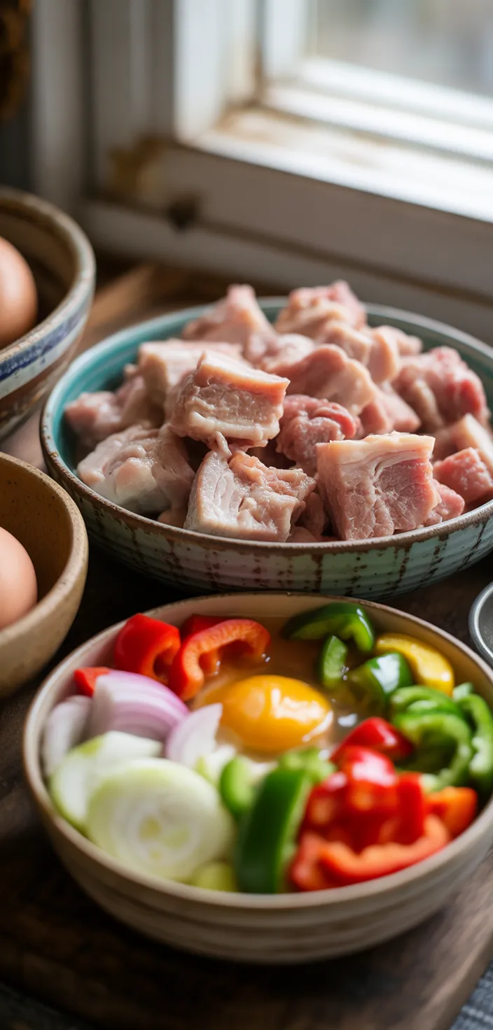 Ingredients photo for Sweet And Sour Pork Recipe