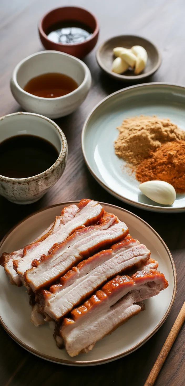 Ingredients photo for Sweet And Sticky Char Siu (Chinese BBQ Pork) Recipe