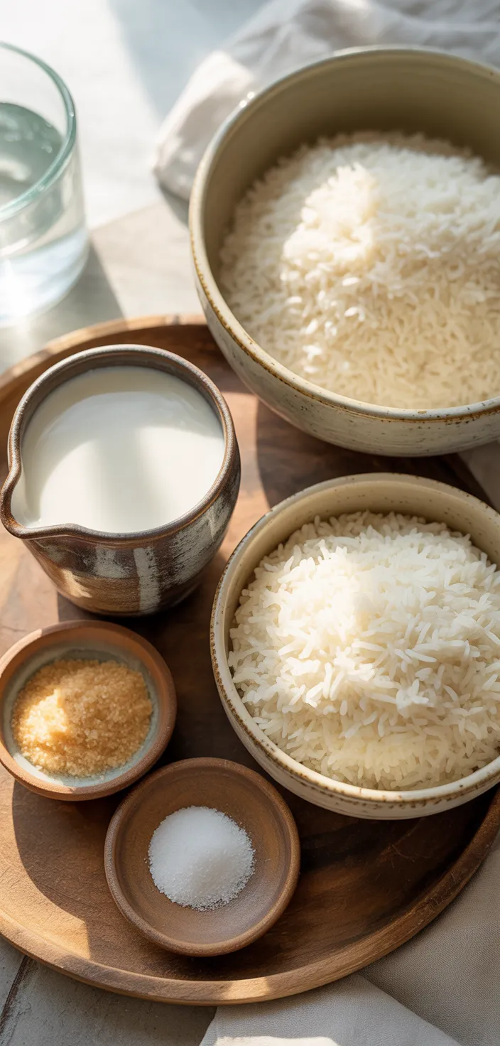 Ingredients photo for Coconut Rice Recipe (Made In Rice Cooker)