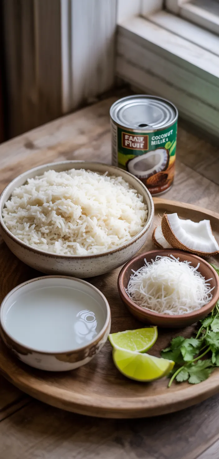 Ingredients photo for Easy Coconut Rice Recipe