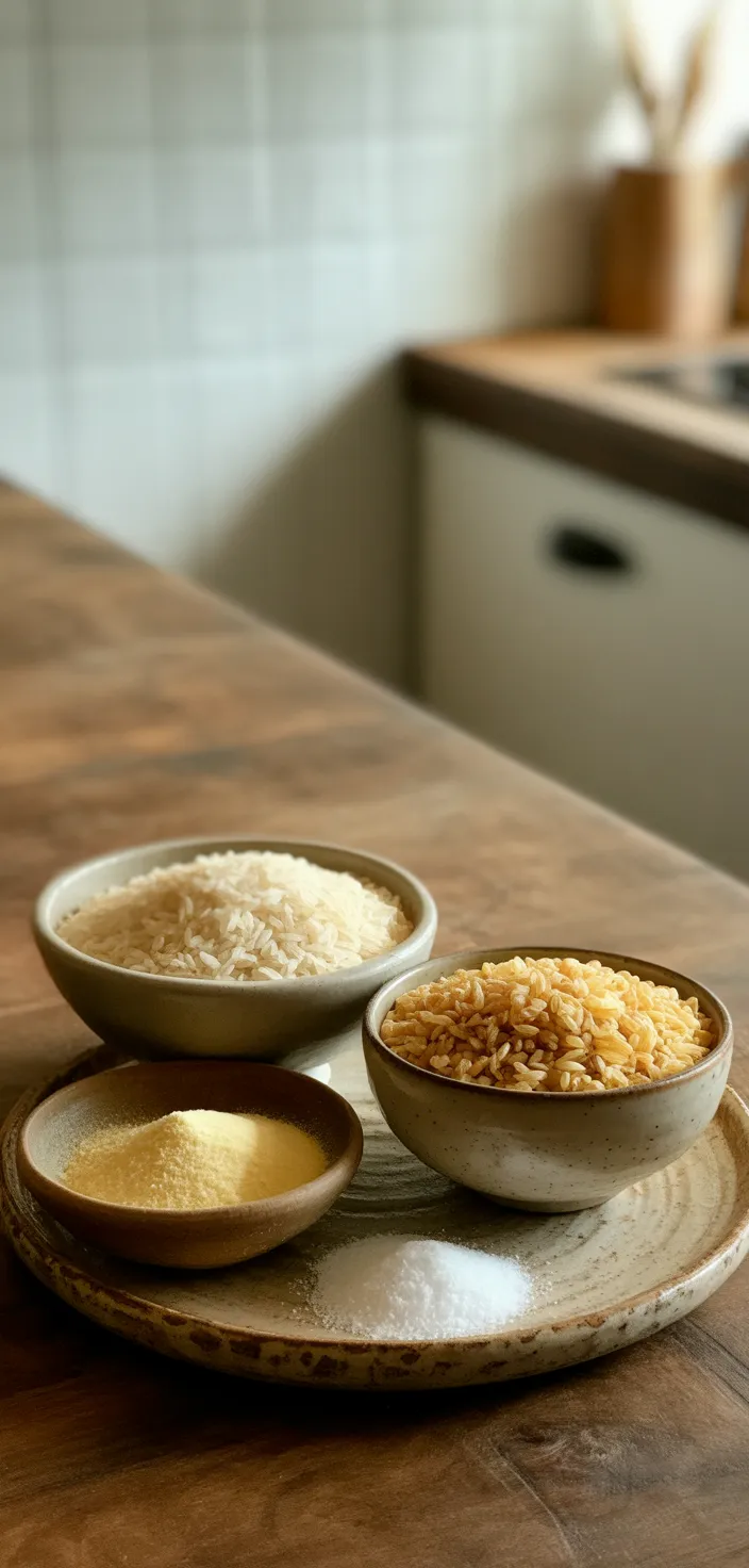 Ingredients photo for Homemade Rice Flour Recipe