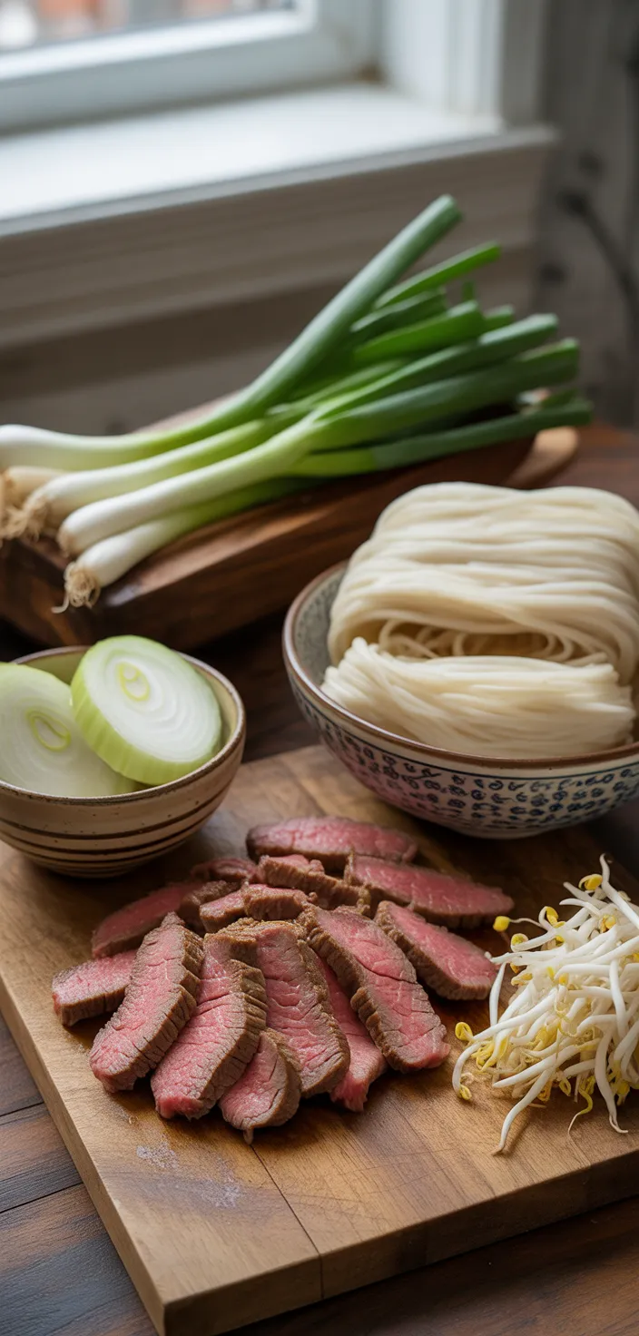 Ingredients photo for Quick And Easy Beef Chow Fun Recipe