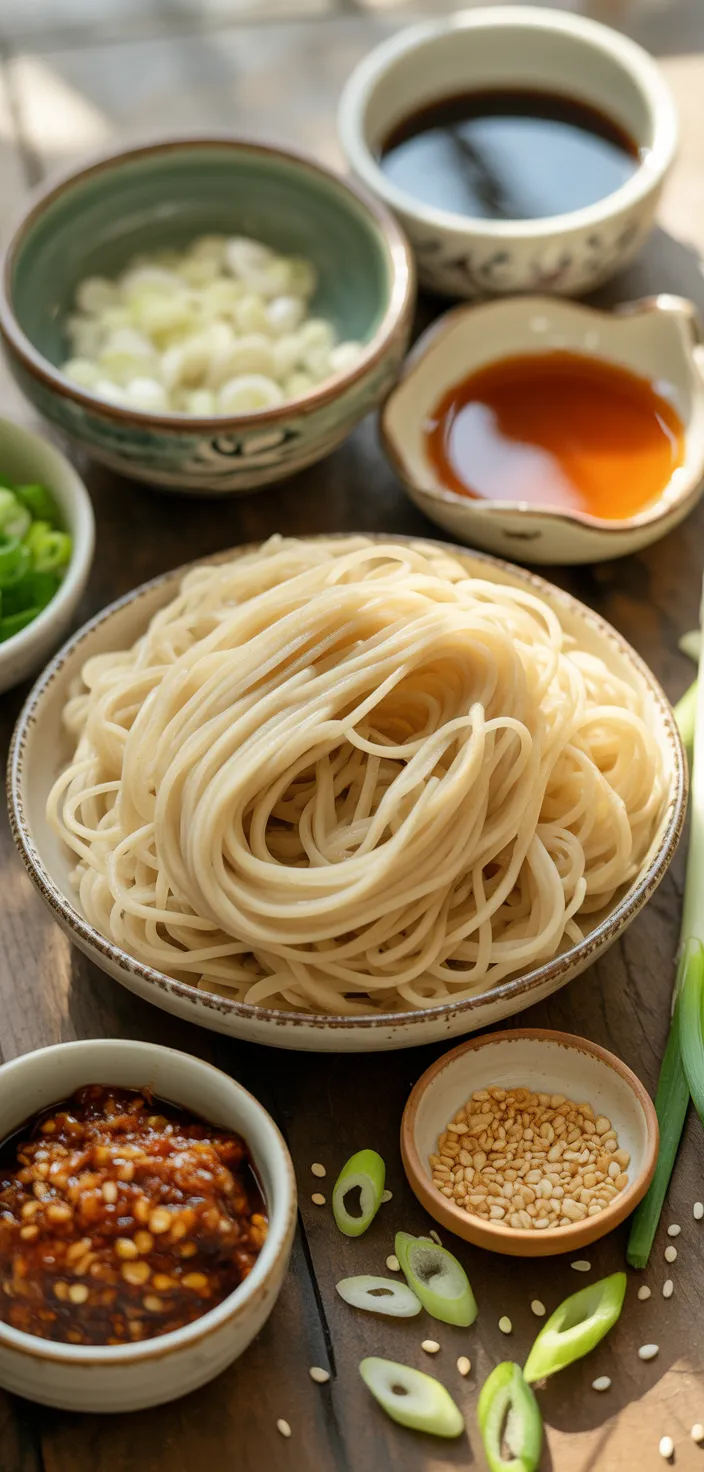 Ingredients photo for Sweet & Spicy Garlic Noodles Recipe