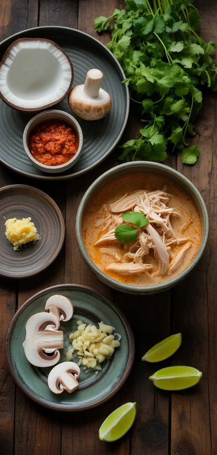 Ingredients photo for Thai Coconut Chicken Soup Recipe